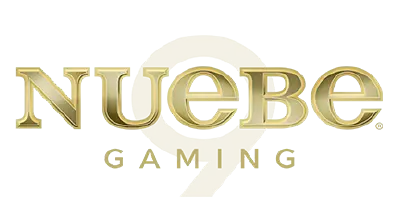 Vertical variant of Nuebe Gaming's logo with golden letters, as featured on Nuebe PH.