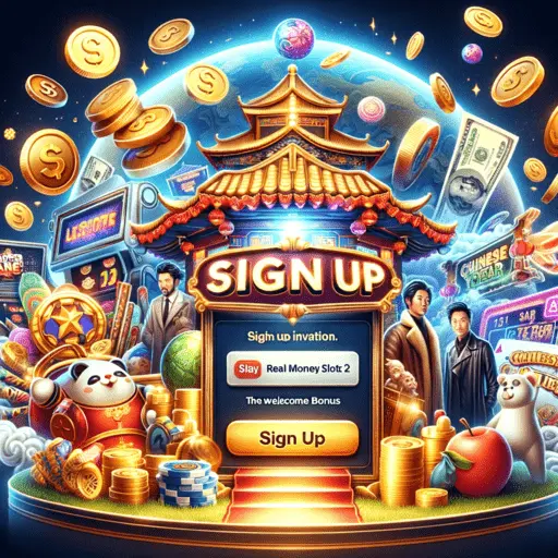 Inviting Image for Signing Up to Play Real Money Online Slots at Nuebe Gaming.